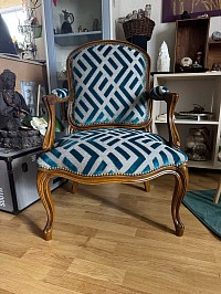Fauteuil, Louis XV rénovation, complète